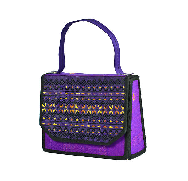 istock Handbag made  Thai silk patterns Mudmee from Banmi Lopburi, Th 185796065
