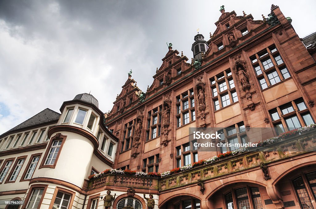 Vecchia architettura nazionale di Francoforte, Germania - Foto stock royalty-free di Ambientazione esterna