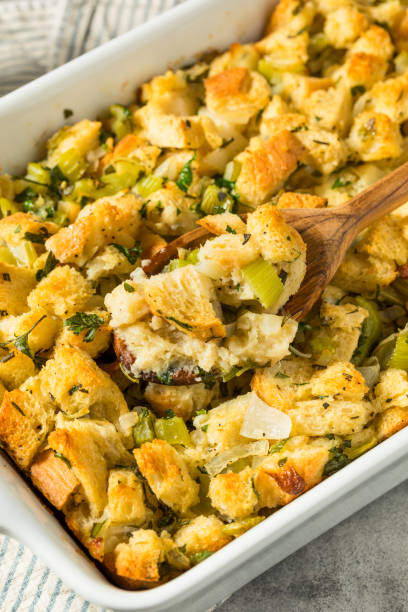 istock Organic Holiday Thanksgiving Bread Stuffing 1858027640