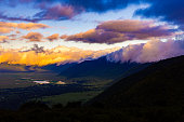 Ngorongoro Crater in Tanzania at sunrise taken from the rim of the Crater