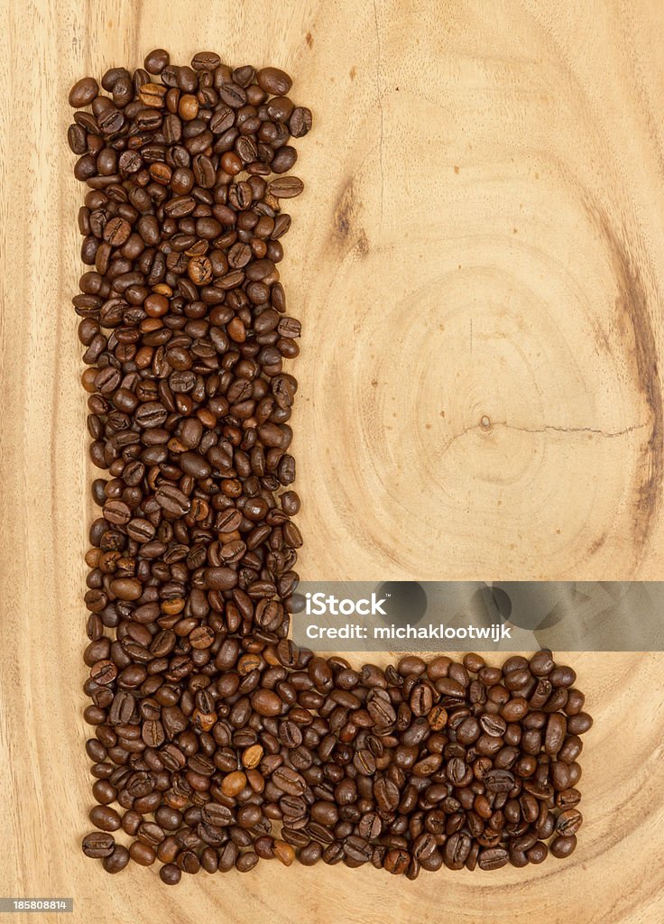 Lettre de L'alphabet, de grains de café - Photo de Aliment libre de droits