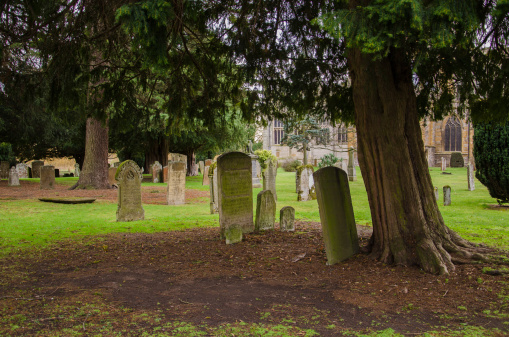 An old graveyard in Stratford-Upon-Avon, England.