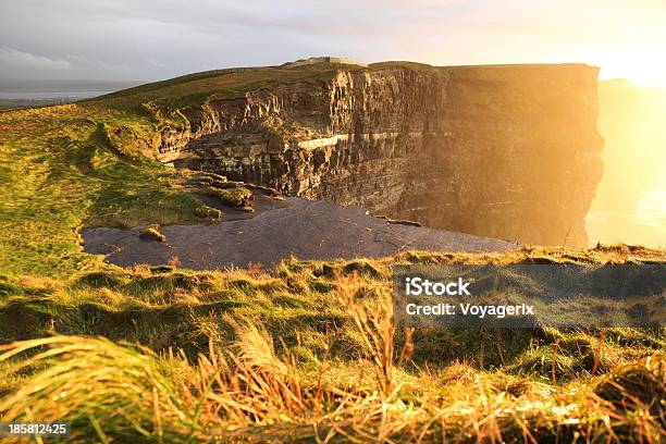Klippen Von Moher Bei Sonnenuntergang In Co Clare Irland Stockfoto und mehr Bilder von Abenddämmerung