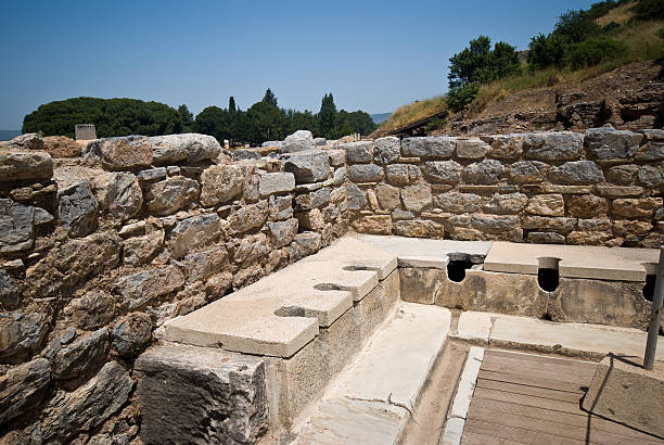 Alte öffentlichen Toiletten in Ephesus, Türkei – Foto