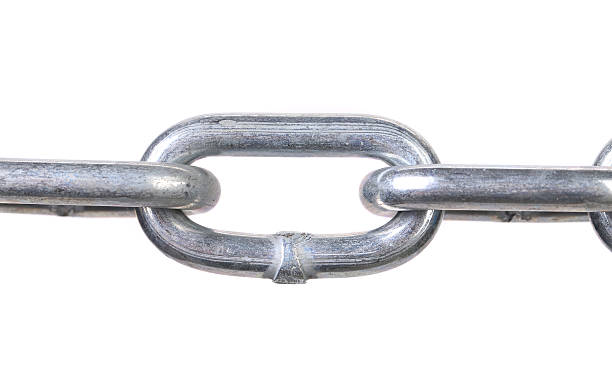 istock Fragment of links a chain close up. 185812848
