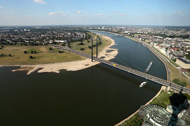 istock Rhine river in Dusseldorf, Germany 185813383