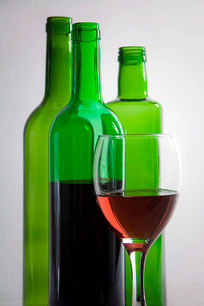 istock Bottles of wine and Cup 185815344