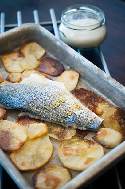 istock Fish with potatoes and salt 185815722