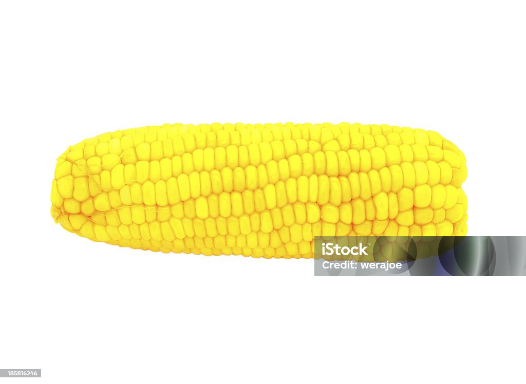 boiled corn isolated on white background Boiled Stock Photo