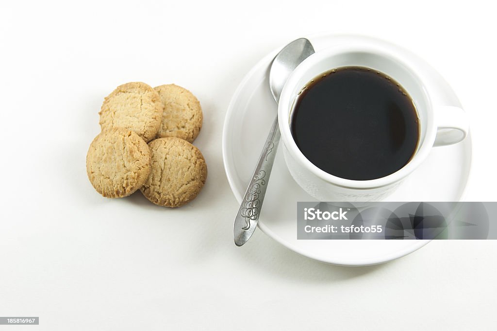 Café noir et des biscuits - Photo de Aliment libre de droits