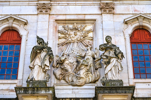 Antwerp - The Assumption of the Blessed Virgin Mary, a copy after Peter Paul Rubens (1613) in Lady Chapel in st. Charles Borromeo church on September 5, 2013 in Antwerp, Belgium