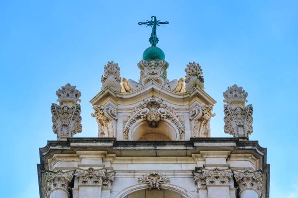 istock Stone Bell Tower Church 1858178339