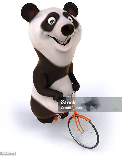 Foto de Divertido Panda e mais fotos de stock de Animal - Animal, Bicicleta, Clip Art