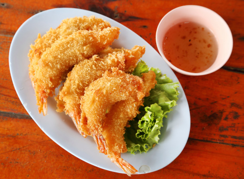 Shrimp Fritter on dish
