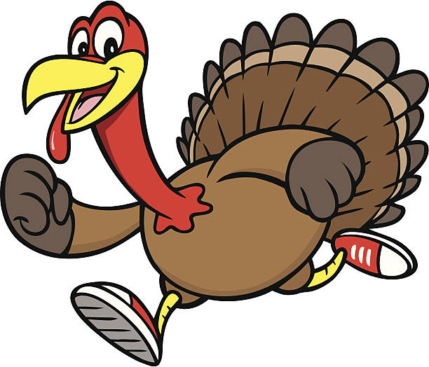 bildbanksillustrationer, clip art samt tecknat material och ikoner med turkey run - löpning