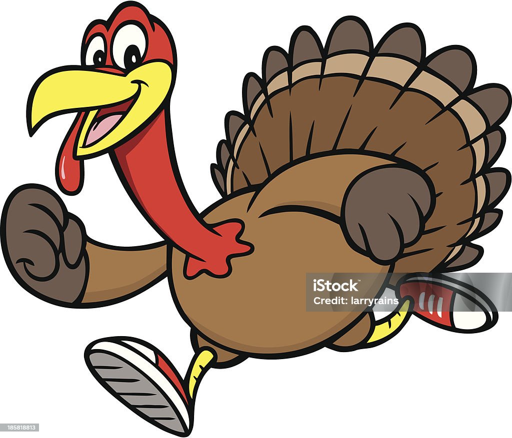 Turkey Run Turkey - Bird stock vector