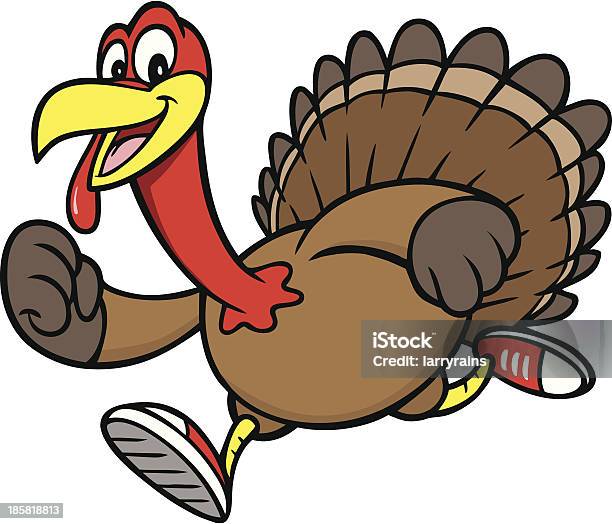 Turkey Run Stock Illustration - Download Image Now - Turkey - Bird, Running, Track Event