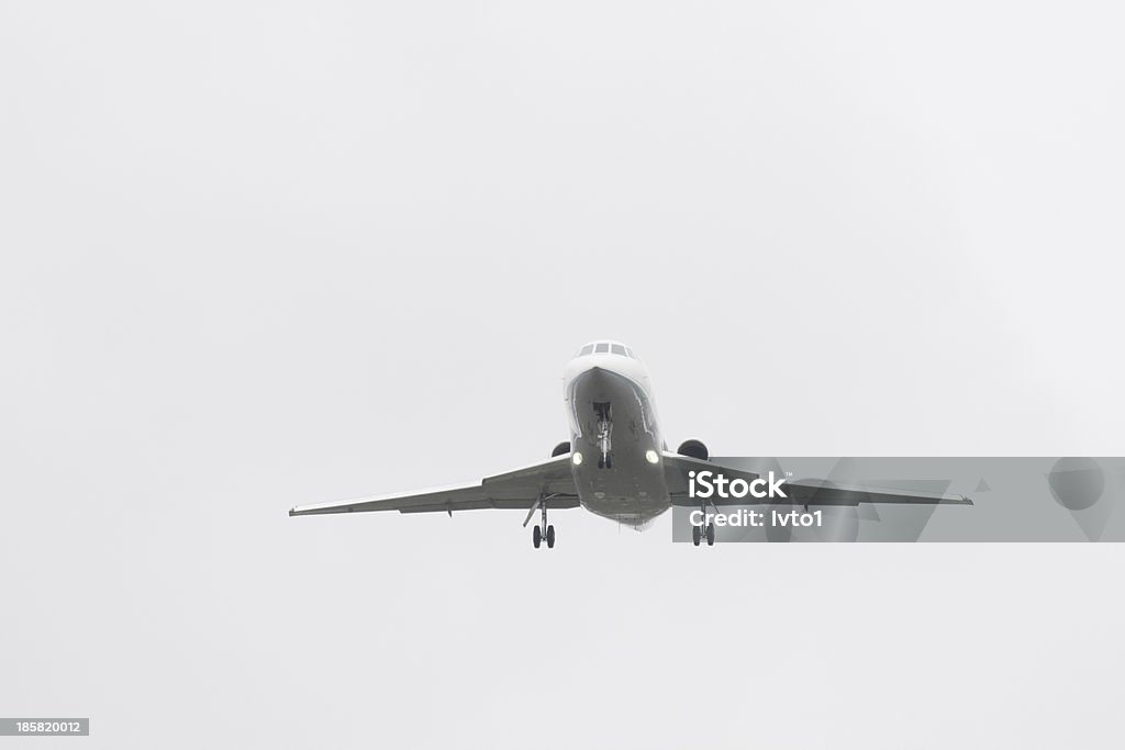 Flugzeug Landung - Lizenzfrei Blau Stock-Foto