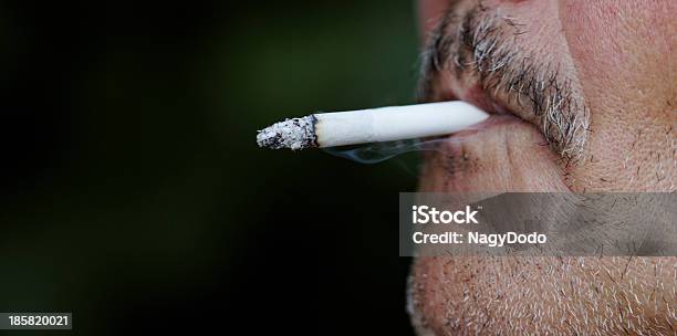 Homem Fumar Um Cigarro - Fotografias de stock e mais imagens de Abstrato - Abstrato, Anemia Perniciosa, Boca Humana