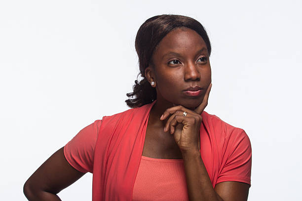 istock Smart African American woman thinking, horizontal 185823652