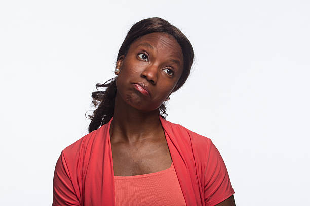 istock African American woman thinking, horizontal 185823665