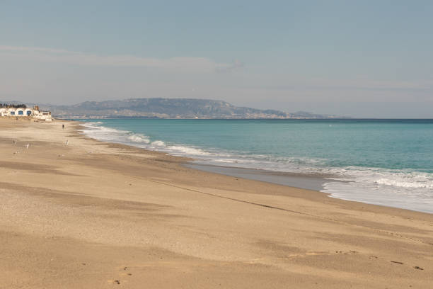 istock Yellow beach in southern Italy 1858256611