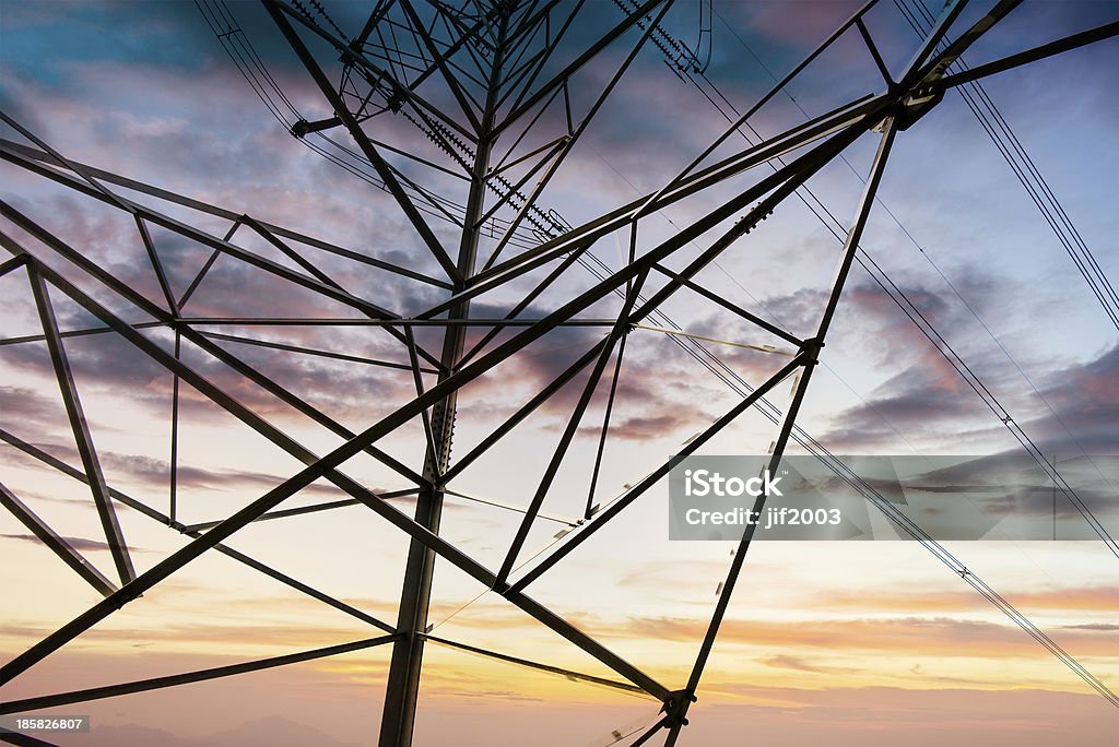 Torre de Alta-tensão - Royalty-free Alto - Descrição Física Foto de stock