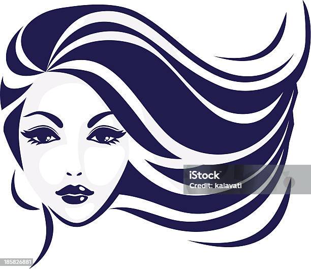 Icon Hair Girls Face Stock Illustration - Download Image Now - Adult, Backgrounds, Beauty Product