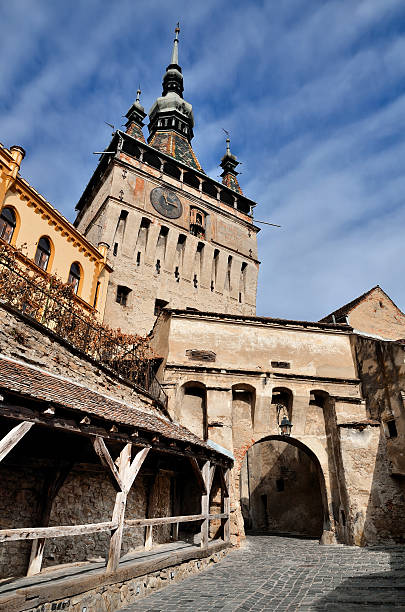 istock The Clock Tower, Sighisoara, Romania 185829436
