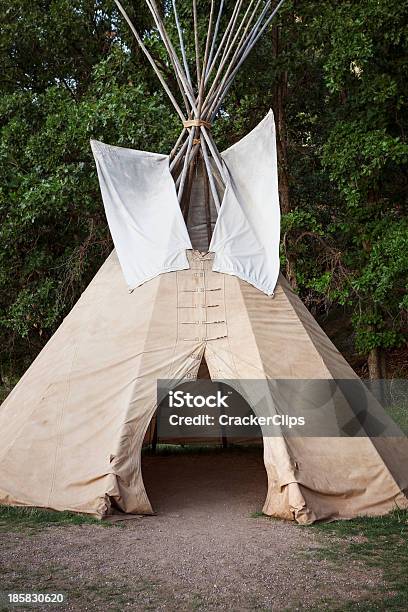 Teepee Stock Photo - Download Image Now - Building Entrance, Devils Tower National Monument, Doorway