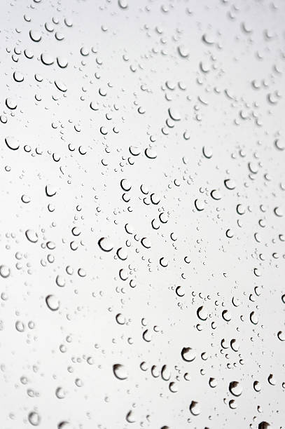 istock Drops of rain on the inclined window 185830705