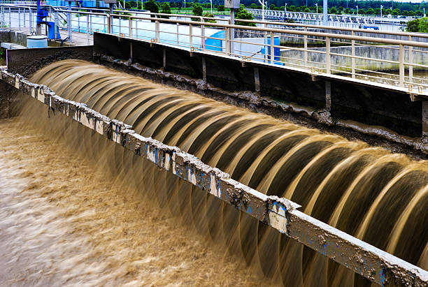istock Modern urban wastewater treatment plant. 185831829