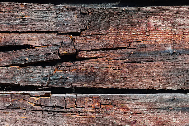 Vecchio muro in legno sfondo - foto stock