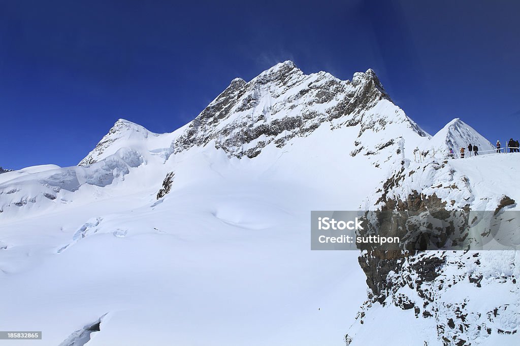 Alpine mountain Landschaft Alpen im Jungfraujoch - Lizenzfrei Alpen Stock-Foto