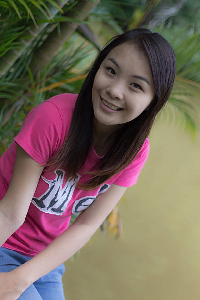 istock Beautiful girl at lagoon 185834081