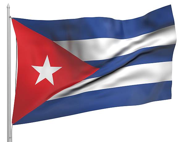 istock Flying Flag of Cuba - All Countries 185834464