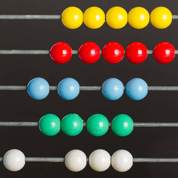istock Close-up of an abacus on a grey background 185835535