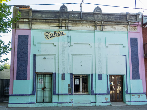 Necochea, Buenos Aires, Argentina. February 4, 2019. Different houses, monuments, and buildings in Necochea, a beachside city