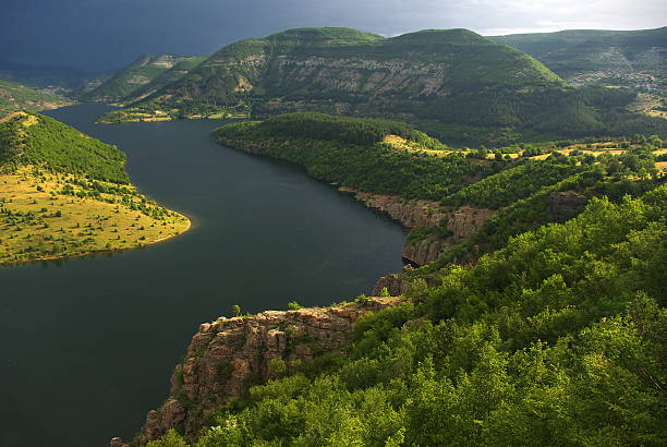 River valley stock photo