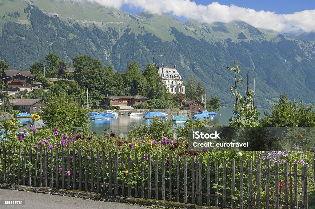 Iseltwald, Lago di Brienz, Svizzera - Foto stock royalty-free di Alpi Bernesi