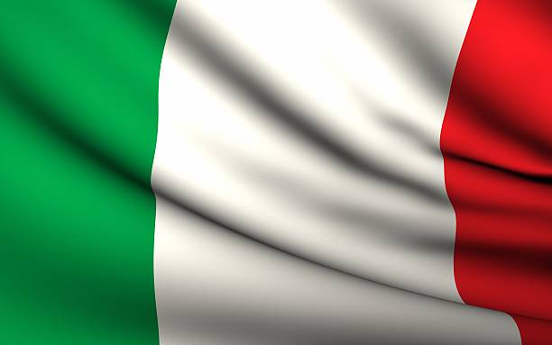 istock Flying Flag of Italy . All Countries Collection 185837101