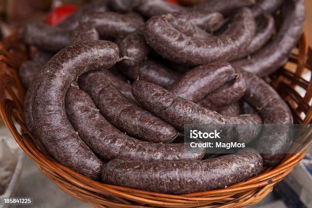 Black Pudding Specialy Of Poland Stock Photo - Download Image Now - Cholesterol, Collection, Cultures