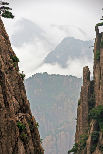A beautiful landscape of famous Yellow Mountains (HUang Shan) Anhui, China.