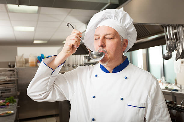 istock Portrait of a chef in his kitchen 185842187