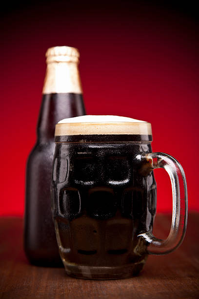 istock Glass and bottle of beer 185843580