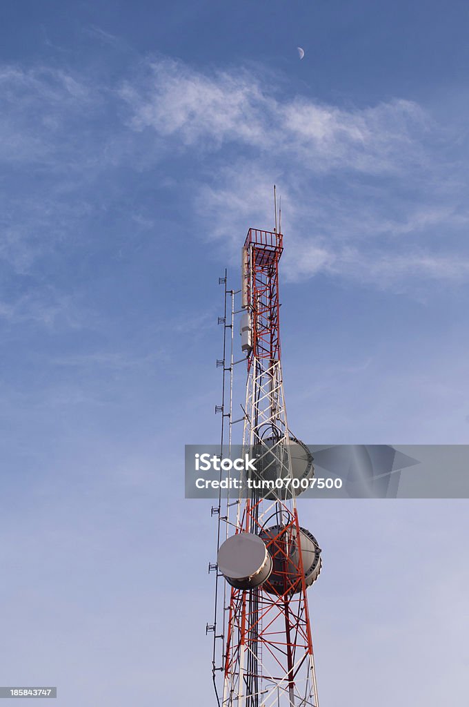 Torre de comunicação - Foto de stock de Azul royalty-free