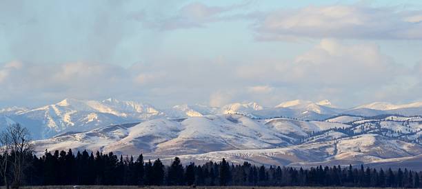 Sapphire Mountain Range. stock photo