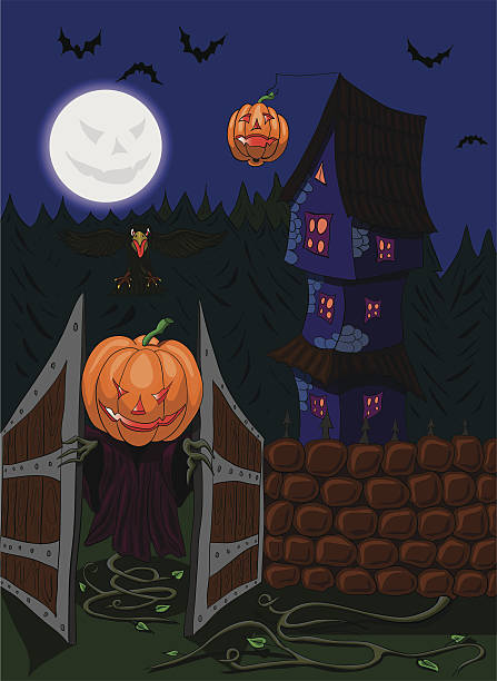 Halloween vector art illustration