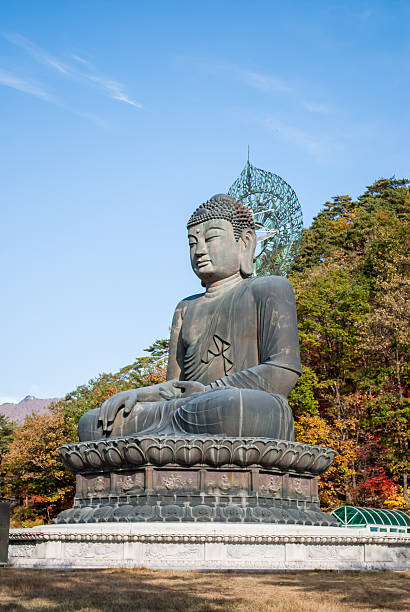 istock Buddha statue at Shinheungsa Temple, Seoraksan, Korea 185850523