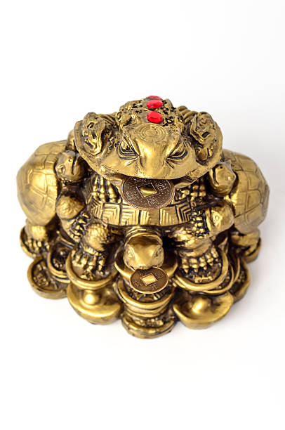 Chinese Feng Shui Frog with coins, symbol for abundance and luck